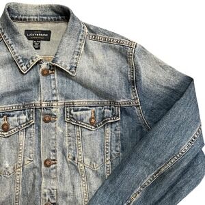 Lucky Brand The Tomboy Trucker Denim Jacket XL TG Blue Wash